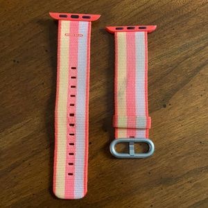 Pink Nylon Apple Watch Band